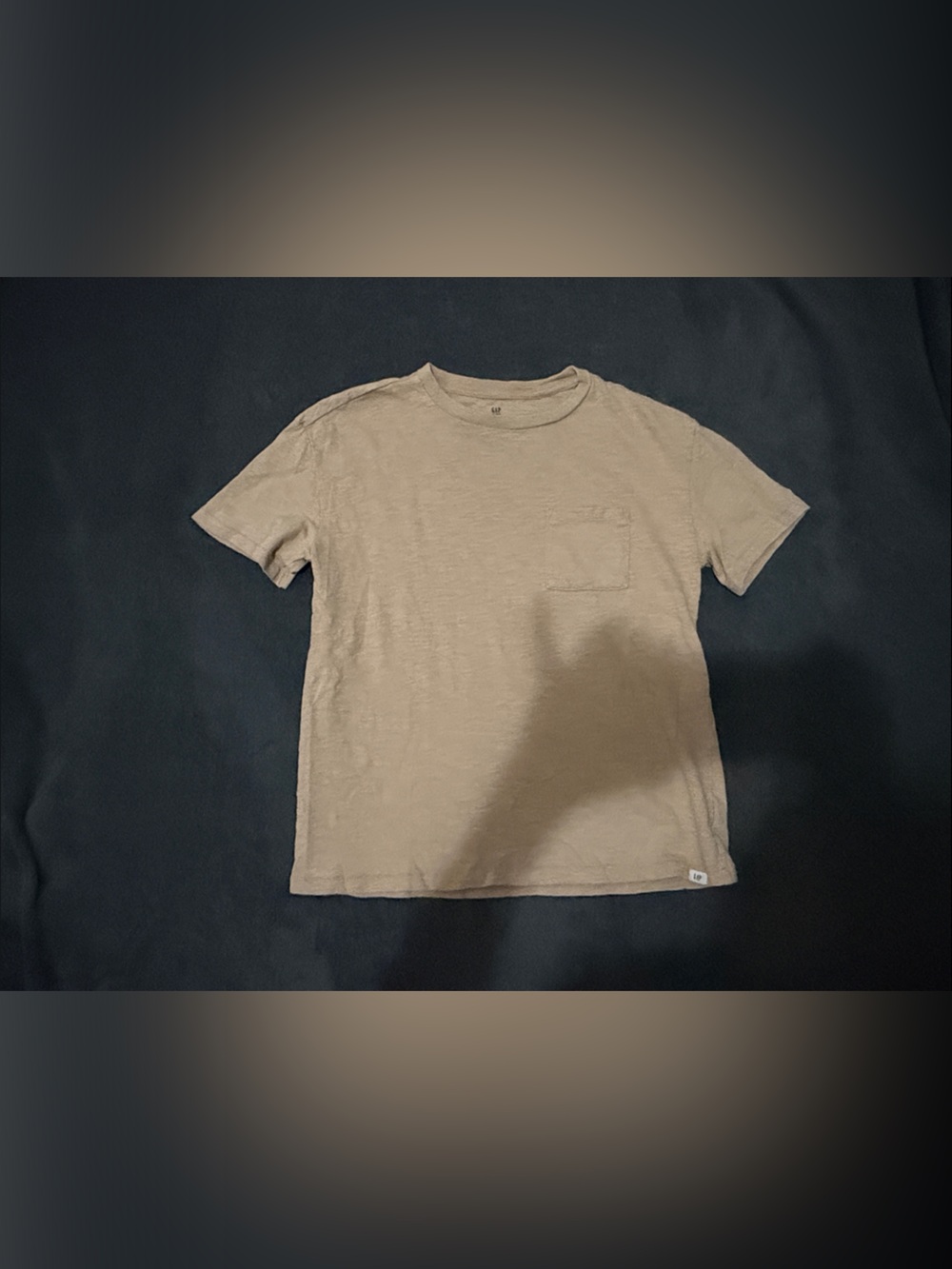 GAP Factory Kids Tan Short-Sleeve Pocket Tee
